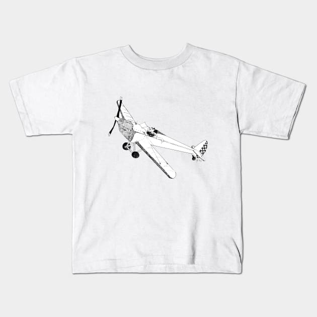 Possum piloting an airplane Kids T-Shirt by AlyStabz